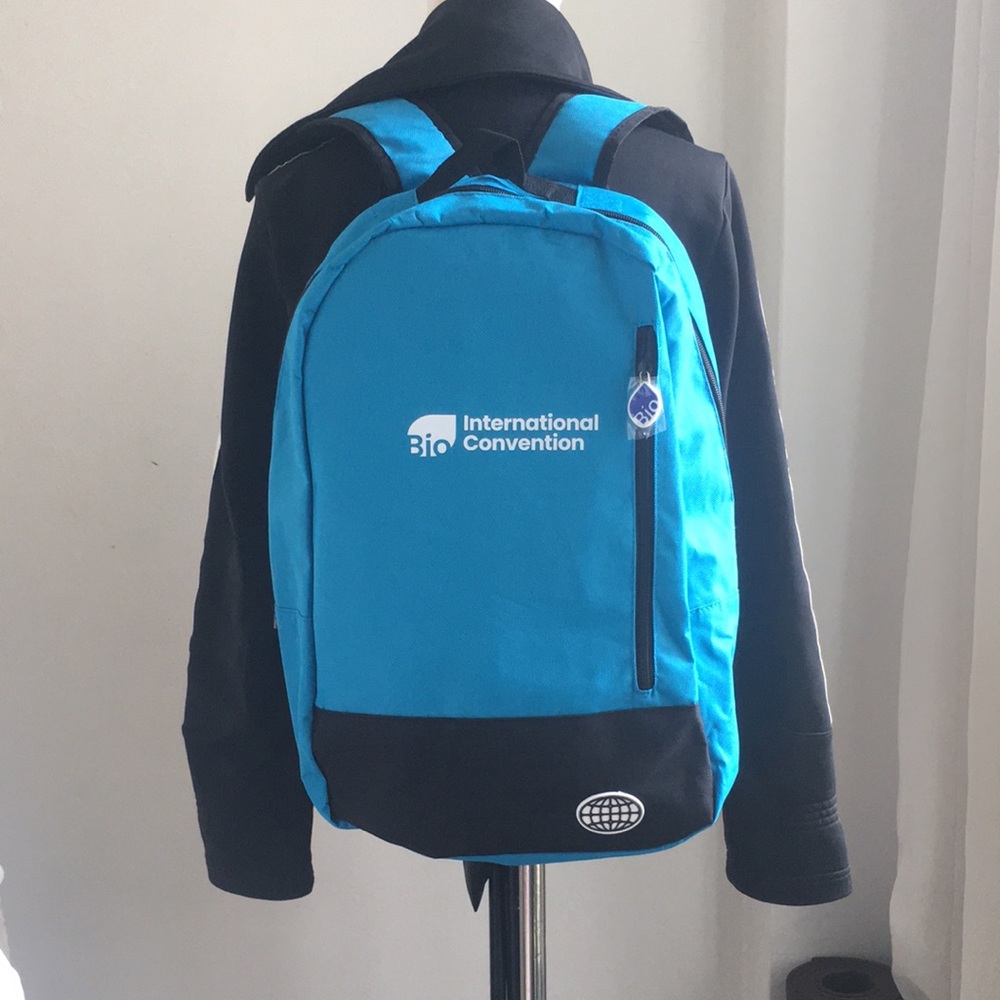 (2) of Blue Bio international convention 2025 light weight Backpack NEW